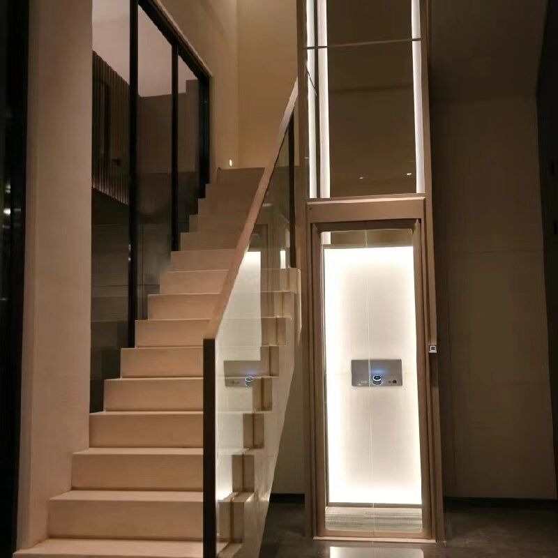 Lift rumah hidraulik 4,7 kW tanpa lubang (MRL Residential Lift)