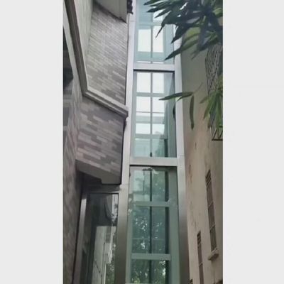 Lift penggerak sekrup keamanan dengan pintu otomatis dan pemberhentian darurat