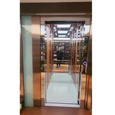Kabel baja tahan karat Tarikan Lift rumah tangga kecil Berjalan lancar 0,6 M/S