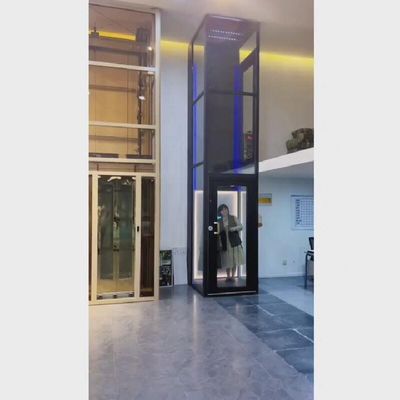 Kantor Platform Jenis Traksi Lift 500-1000 Kg Kapasitas Gear Dan Motor Drive System