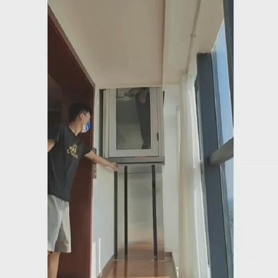 Kapasitas 400Kg Lift Rumah Hidraulik Peralatan Keamanan Lift Rumah Hidraulik