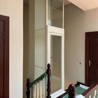 Fase tunggal AC tanpa lubang Lift hidrolik Dengan pintu otomatis Dan 4.7 KW Motor Untuk 5Stop