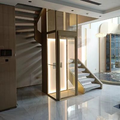 Lift Penumpang Hidrolik Otomatis Dengan Kabin 304# Dan Motor 4,7 Kw