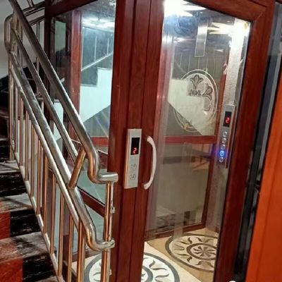 Keamanan Pintu Otomatis Lift Rumah Hidraulik Dengan Hentian Darurat