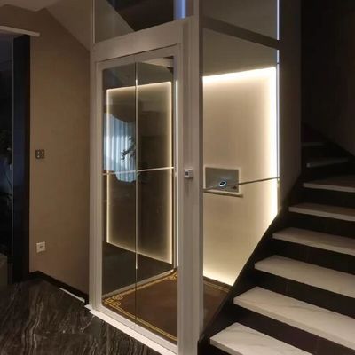 14.5 Meter Max Tinggi Single Phase AC Home Lift dengan tombol darurat berhenti