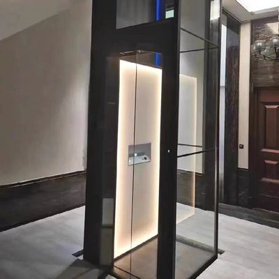 Mikroprosesor Rumah Sightseeing Lift 14.5M Lift Hidraulik Untuk Villa