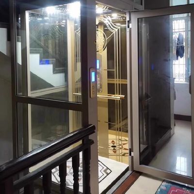 Residential Lihat Melalui Lift Lift Hidraulik Kecil Untuk Rumah