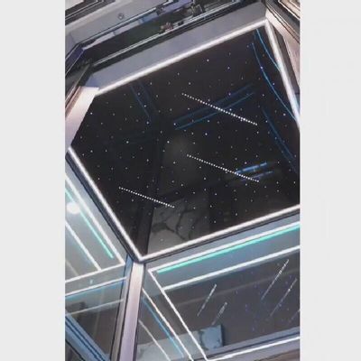 Elevator Rumah Traction VVVF Control Gearless ss kabin lift 1 Tahun Garansi