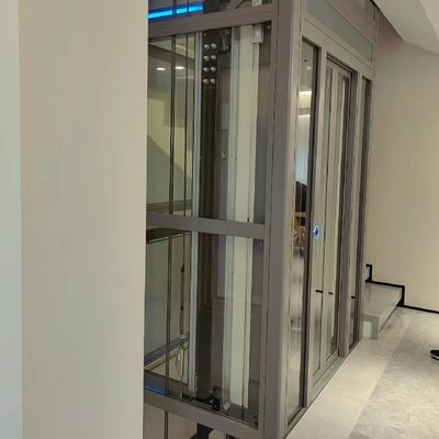 Lift rumah traksi dengan ketinggian perjalanan 30M didorong oleh sistem traksi tanpa gigi ISO9001 bersertifikat