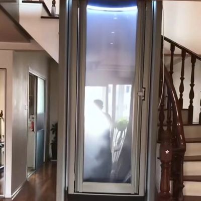 Lift Kapsul Kaca Hidraulik Berbasis Mikroprosesor Untuk Ukuran 2 Orang