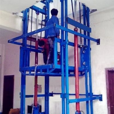 2000kg 3000kg 4000kg Lift kargo hidrolik Lift kargo luar ruangan