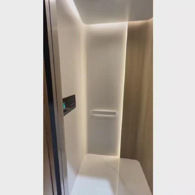220V AC Screw Drive Home Elevator dengan Pintu Luncur Otomatis dan Kapasitas 400 Kg