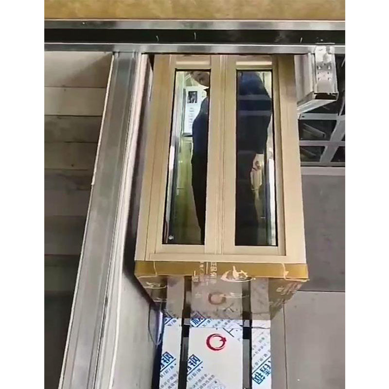 450lbs-1000lbs Kompak Rumah Lift Gearless Traksi Lift kecil