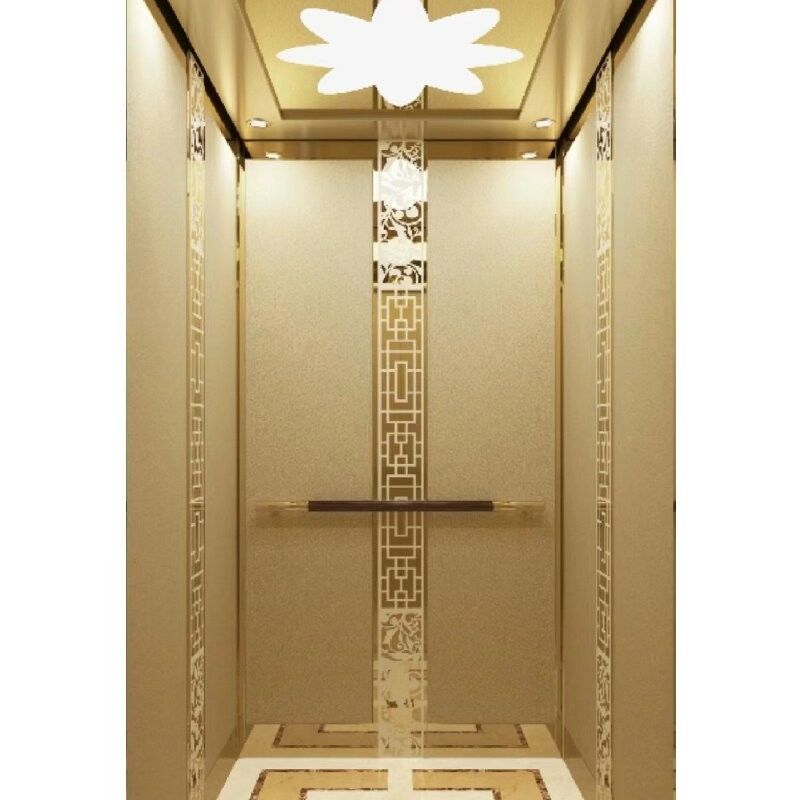 Lift rumah hidrolik tanpa ruang mesin lantai-deck tanpa lubang, 5 berhenti