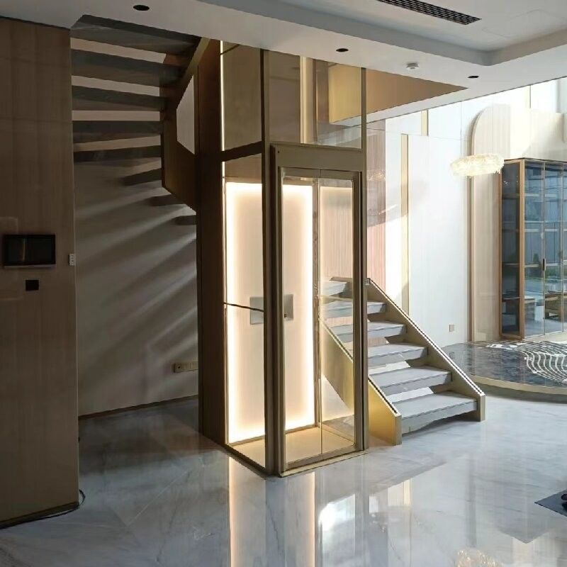 Lift Penumpang Hidrolik Otomatis Dengan Kabin 304# Dan Motor 4,7 Kw