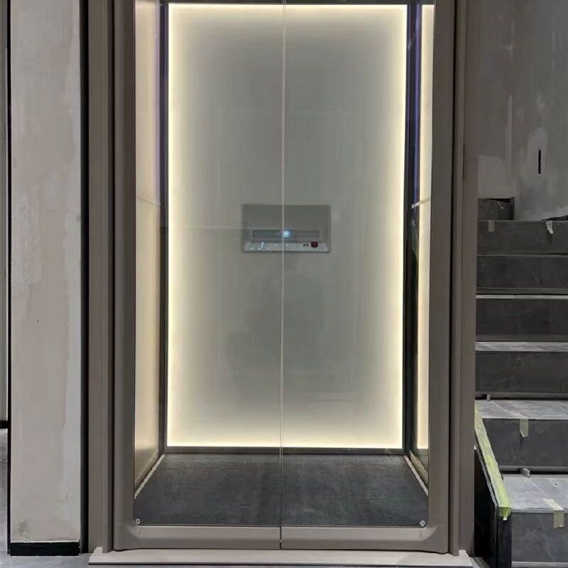 Lantai Dek Lift Penumpang Hidraulik Dengan 3m Support Overhead Clearance Single phase AC