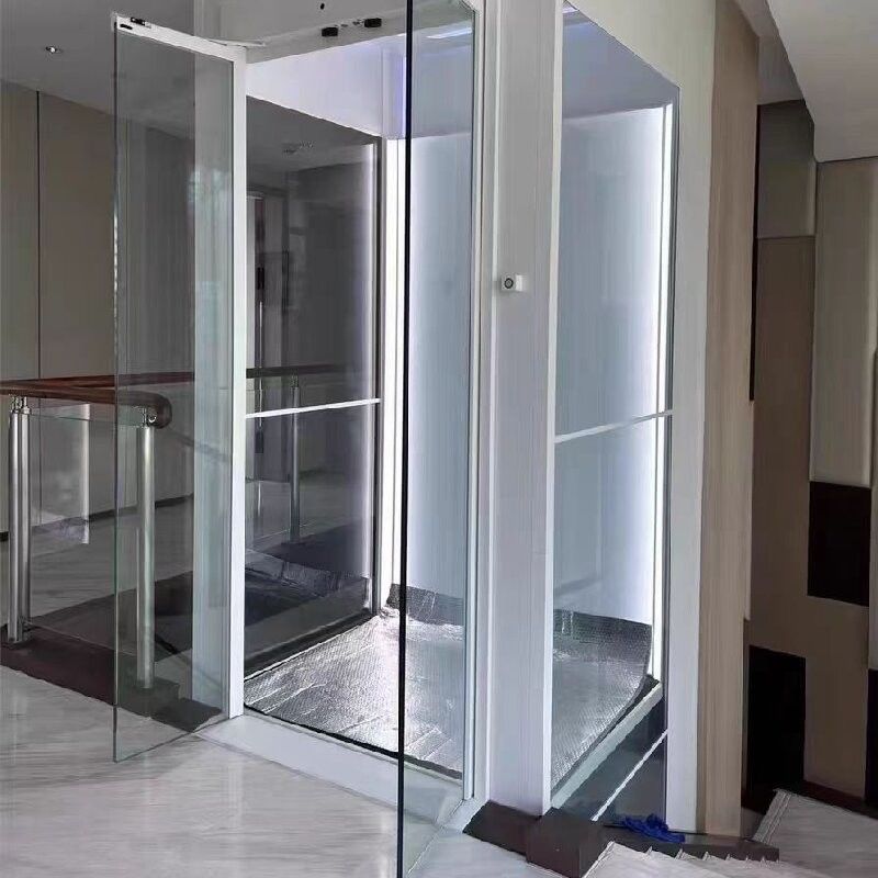 Lift Rumah Hidraulik Tanpa Lubang Satu Fasa dengan Mikropemproses & Berhenti Darurat
