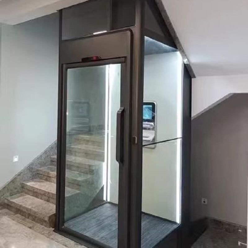 5Stop Hydraulic Home Lift Otomatis Dengan Silinder Besar 2,9 Meter Panjang