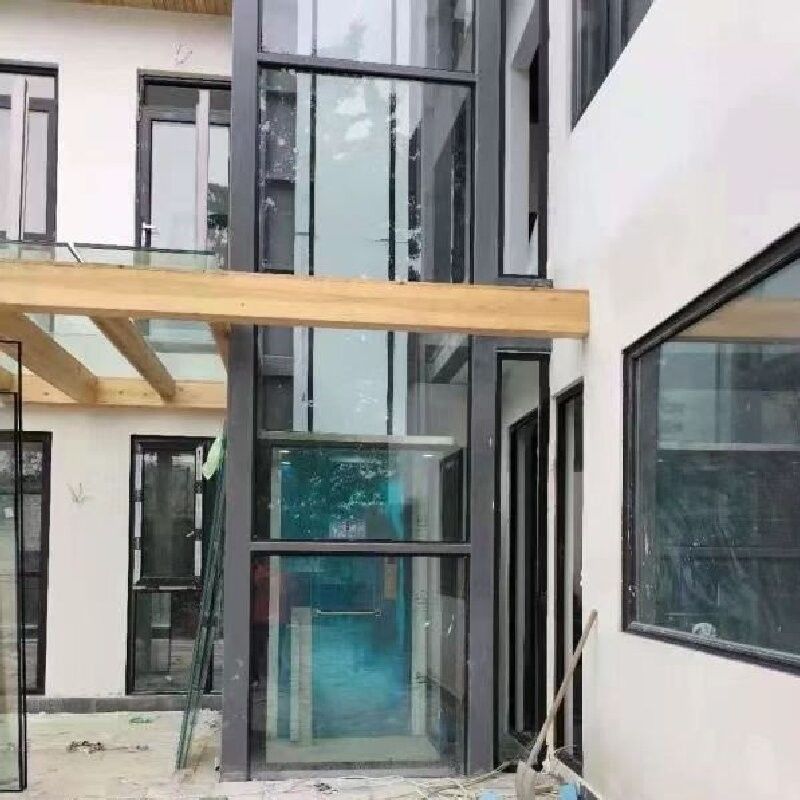 5 Hentikan Lift Rumah Hidraulik Dengan Pintu Otomatis Untuk Kebersihan Atas 3m