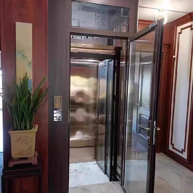 Pengendalian mikroprosesor Lift rumah hidrolik Dek lantai Lift rumah