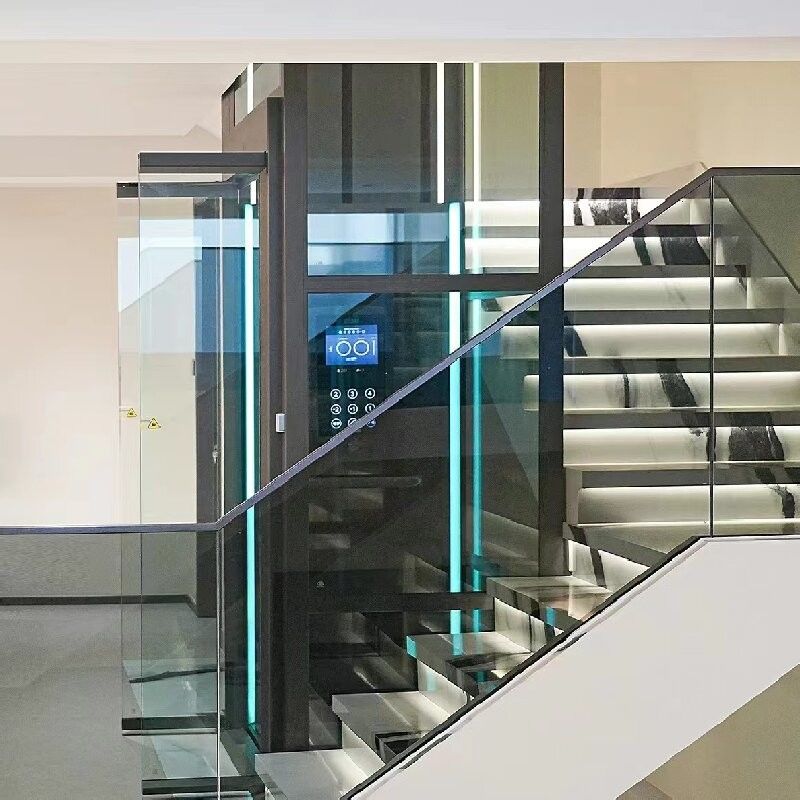 Hingga 30 M Ketinggian Perjalanan Lift Rumah Dengan Sensor Keamanan Dan Pintu Luncur Otomatis