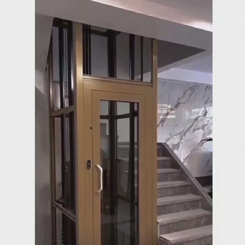 Home Villa Lift Traction Lift Ringan Dan Elegan 0.4-1.0 m/s