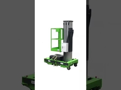 Lift tunggal tiang vertikal hidrolik listrik pada ketinggian kerja