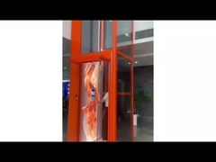 Hot red platform traksi rumah lift